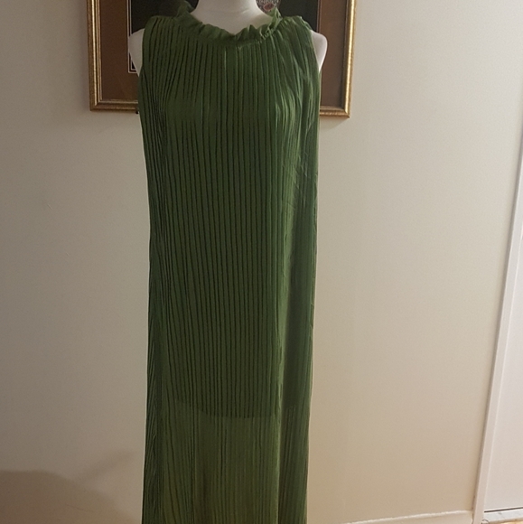 Pleated Maxi dress. - Picture 2 of 3